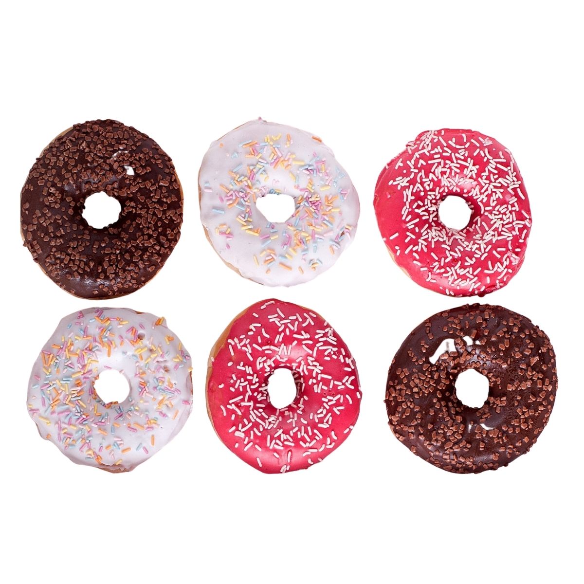 Mixed Iced Donuts x 12. Frozen - CMKfoods