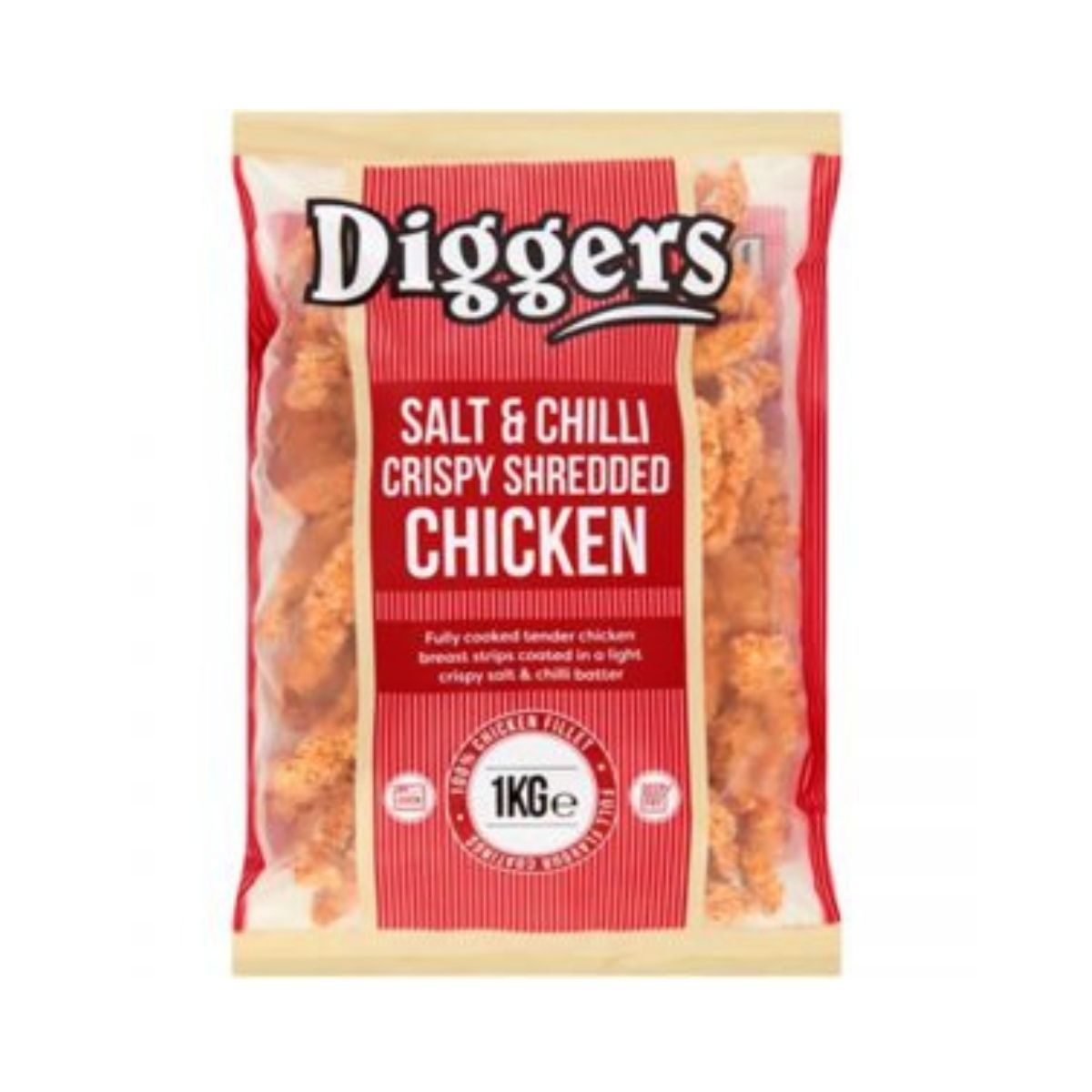 Diggers Salt and Chilli Shredded Chicken 1 Kg - CMKfoods